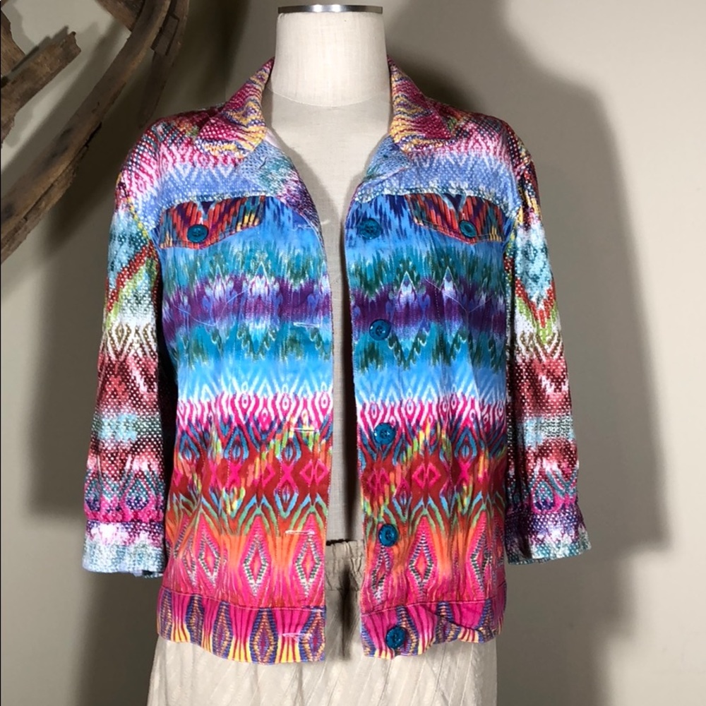 Bright psychedelic pattern Life Style jacket/shirt